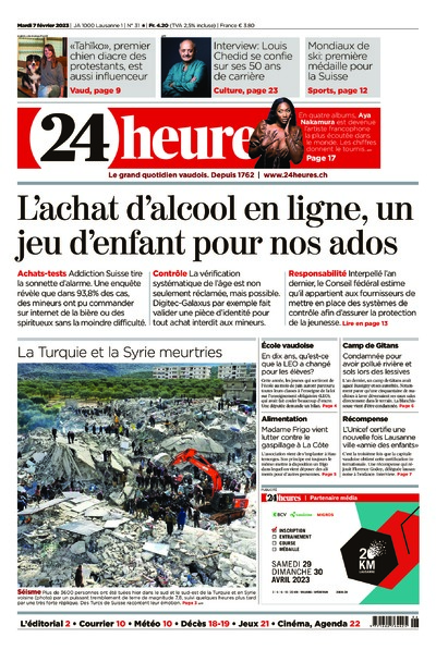 Dernière édition du journal 24 heures