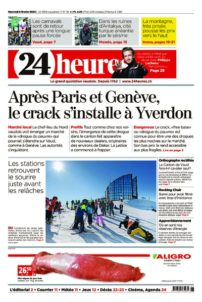 Dernière édition du journal 24 heures