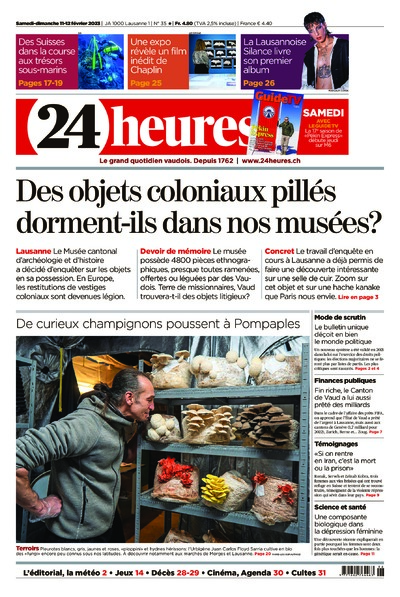 Dernière édition du journal 24 heures