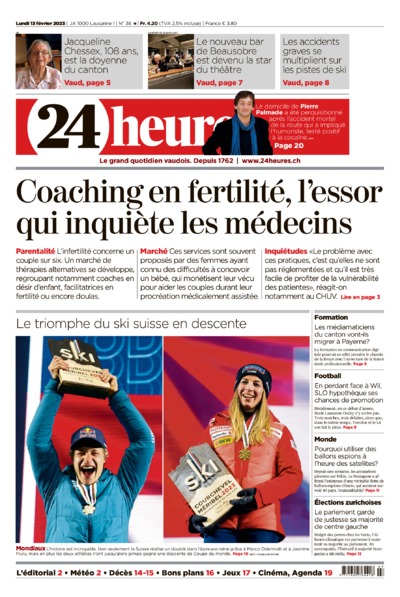 Dernière édition du journal 24 heures