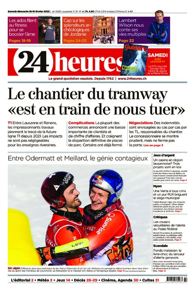 Dernière édition du journal 24 heures