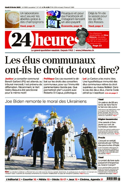 Dernière édition du journal 24 heures