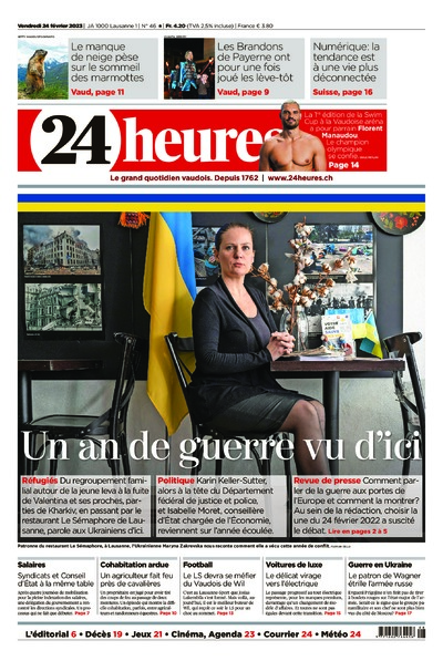 Dernière édition du journal 24 heures