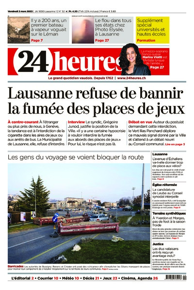 Dernière édition du journal 24 heures