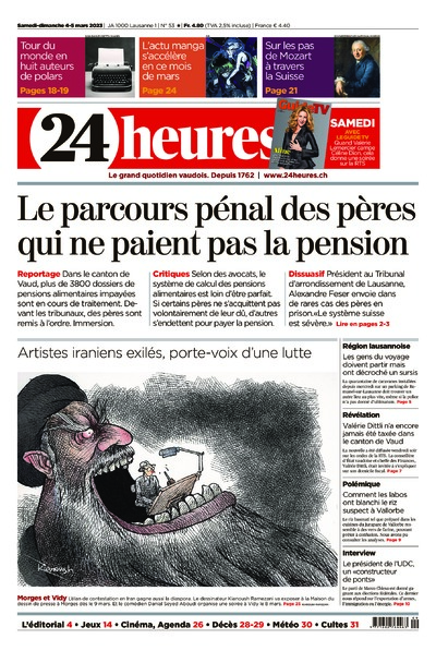 Dernière édition du journal 24 heures
