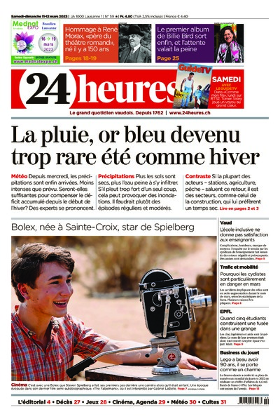 Dernière édition du journal 24 heures