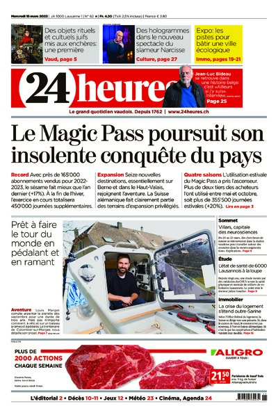Dernière édition du journal 24 heures
