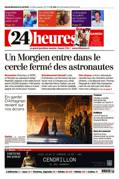 Dernière édition du journal 24 heures