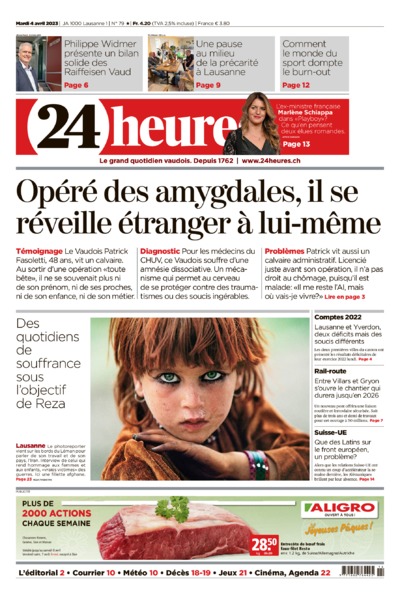 Dernière édition du journal 24 heures