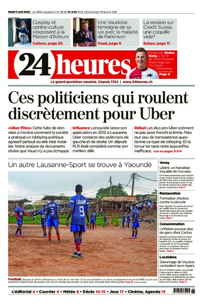 Dernière édition du journal 24 heures