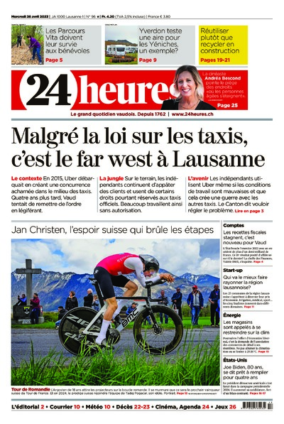 Dernière édition du journal 24 heures