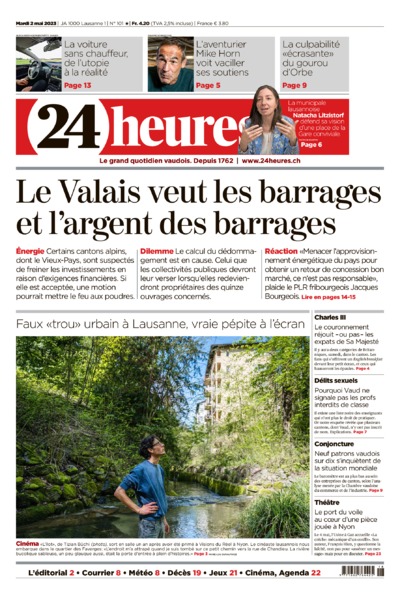 Dernière édition du journal 24 heures