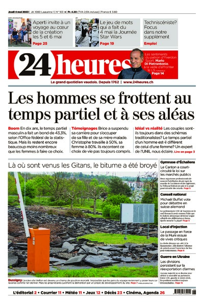 Dernière édition du journal 24 heures