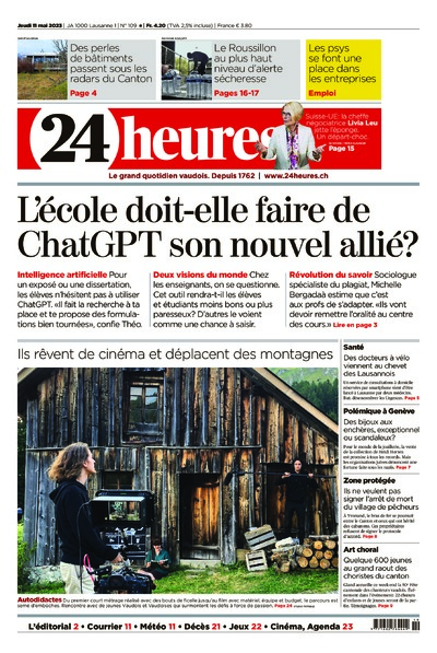Dernière édition du journal 24 heures