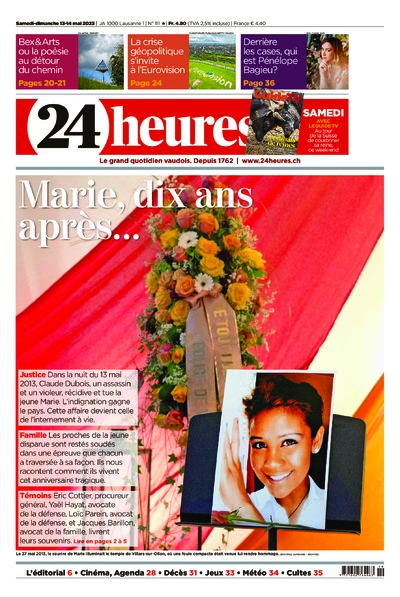 Dernière édition du journal 24 heures