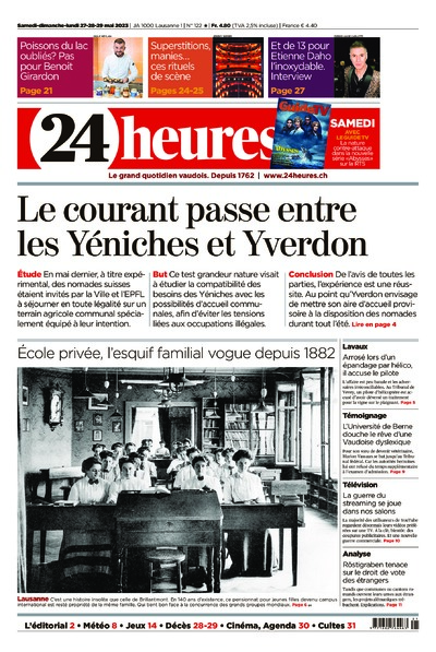 Dernière édition du journal 24 heures