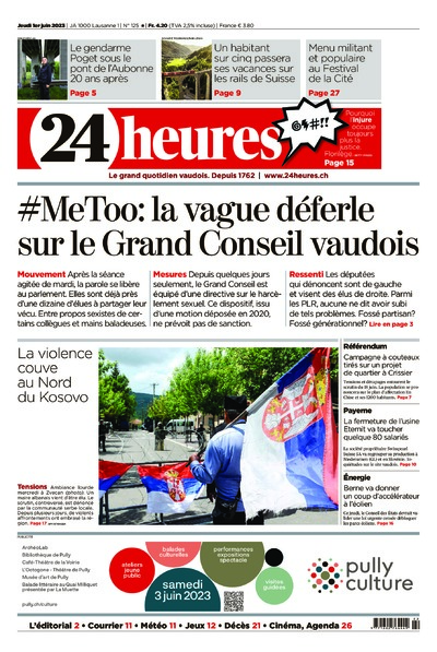 Dernière édition du journal 24 heures