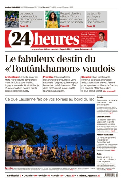 Dernière édition du journal 24 heures