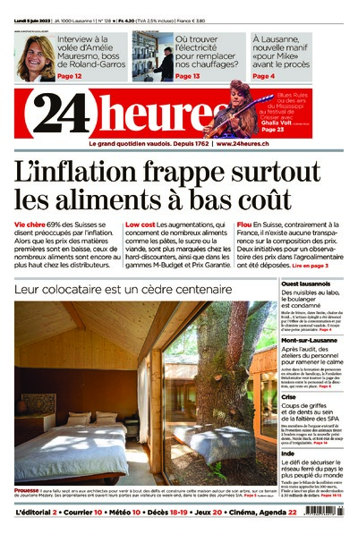 Dernière édition du journal 24 heures