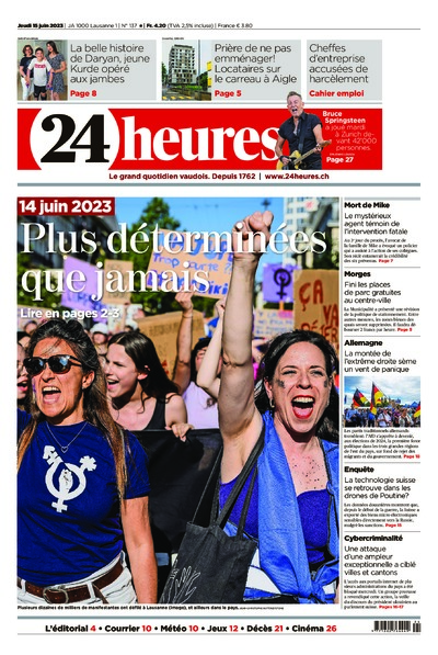 Dernière édition du journal 24 heures