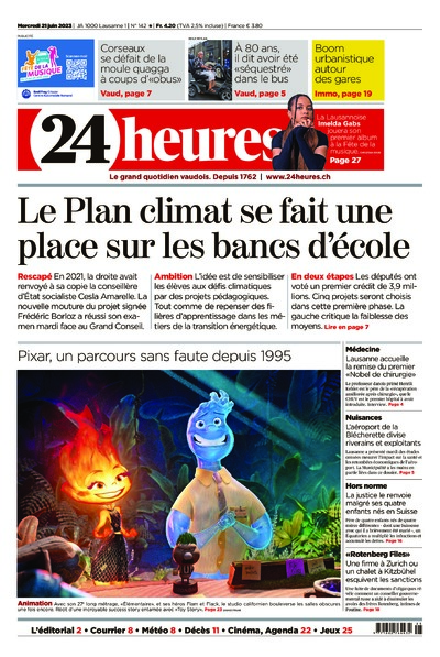 Dernière édition du journal 24 heures