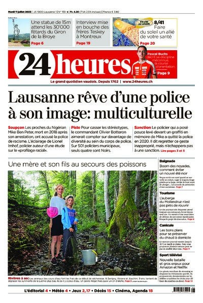 Dernière édition du journal 24 heures