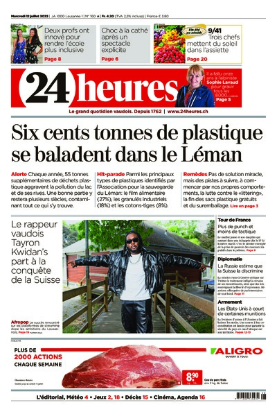 Dernière édition du journal 24 heures