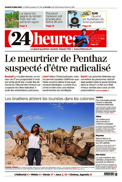 Dernière édition du journal 24 heures