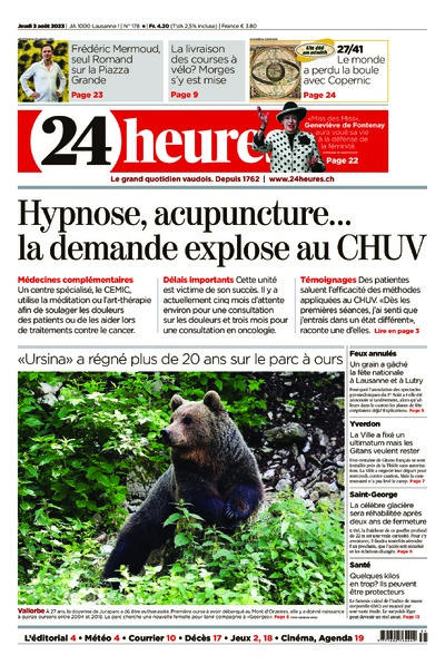 Dernière édition du journal 24 heures