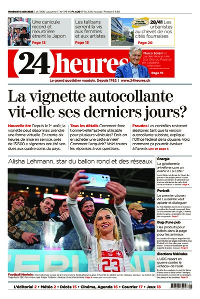 Dernière édition du journal 24 heures