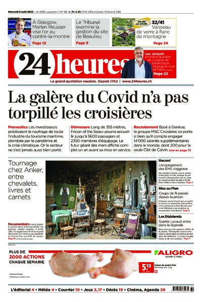 Dernière édition du journal 24 heures