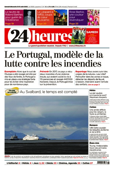 Dernière édition du journal 24 heures