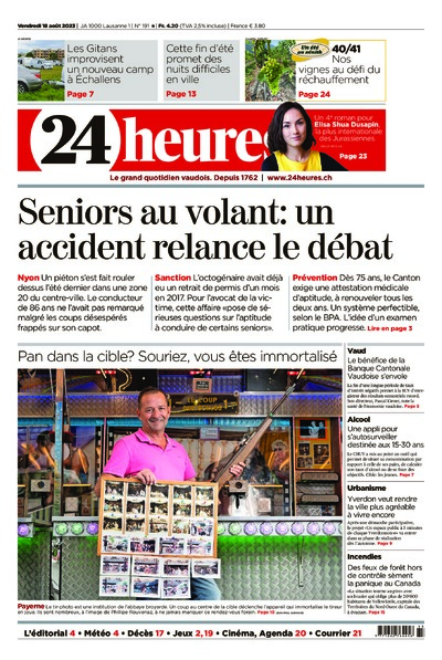 Dernière édition du journal 24 heures