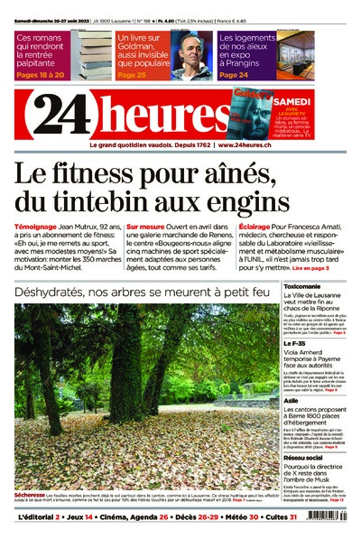 Dernière édition du journal 24 heures