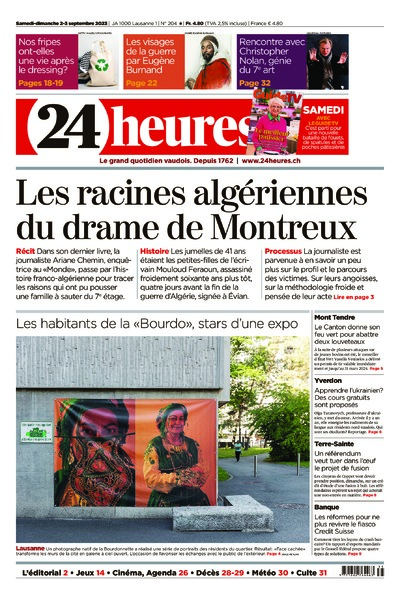 Dernière édition du journal 24 heures