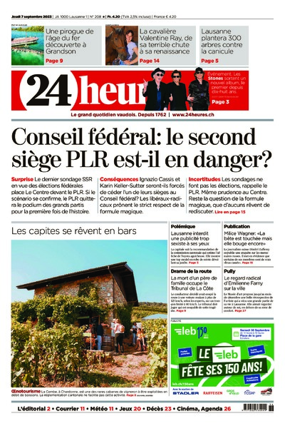 Dernière édition du journal 24 heures