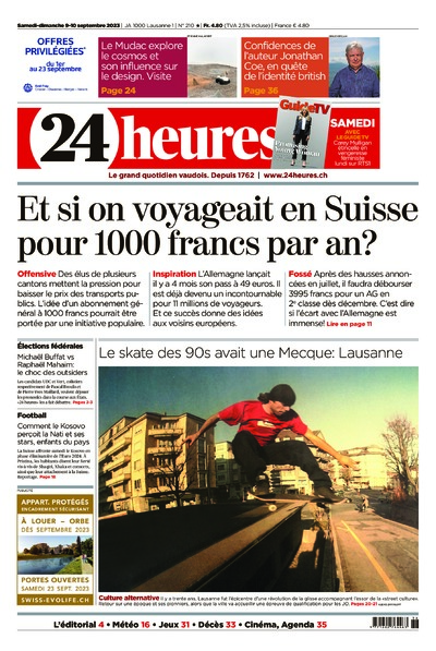 Dernière édition du journal 24 heures