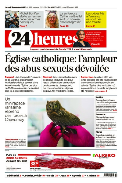 Dernière édition du journal 24 heures