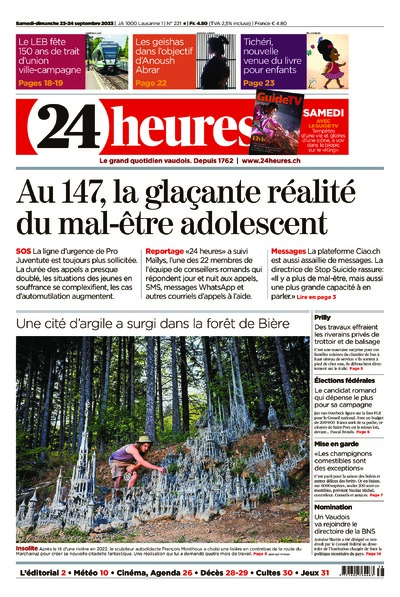 Dernière édition du journal 24 heures