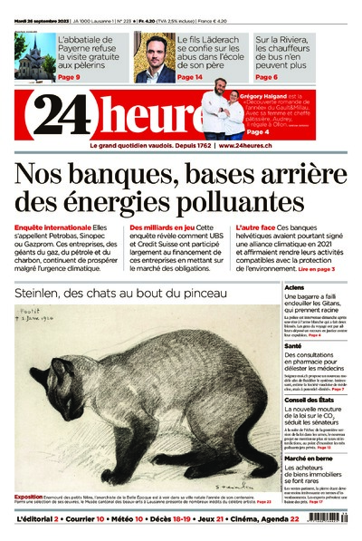 Dernière édition du journal 24 heures