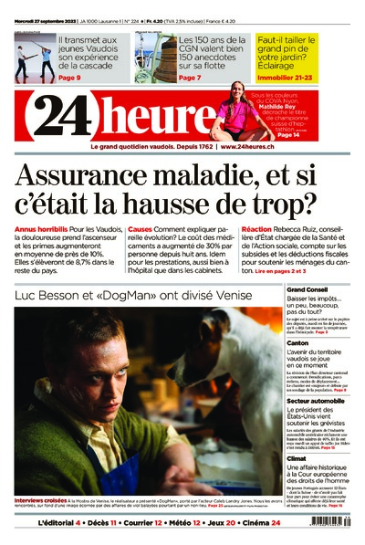 Dernière édition du journal 24 heures