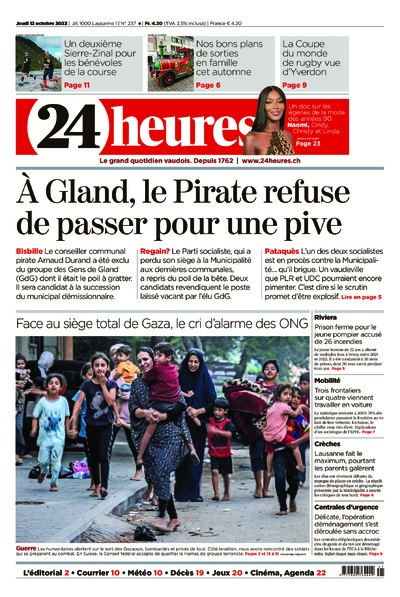 Dernière édition du journal 24 heures