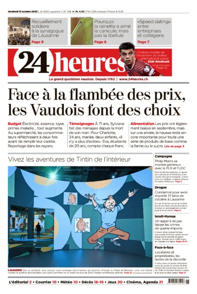 Dernière édition du journal 24 heures