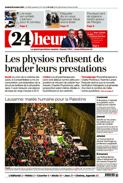 Dernière édition du journal 24 heures