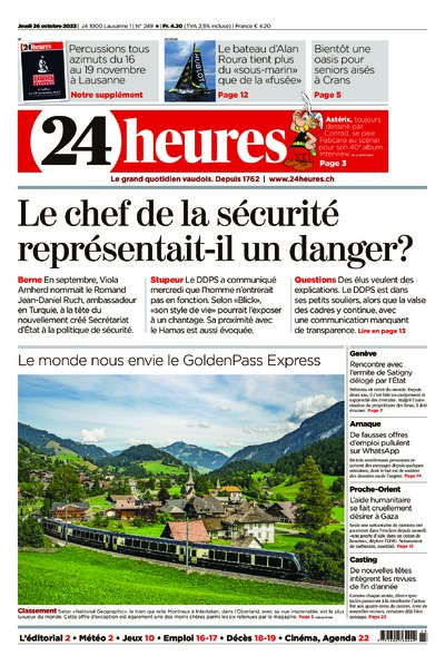Dernière édition du journal 24 heures
