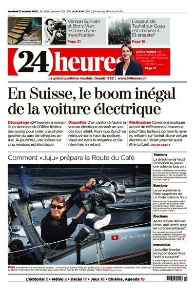 Dernière édition du journal 24 heures