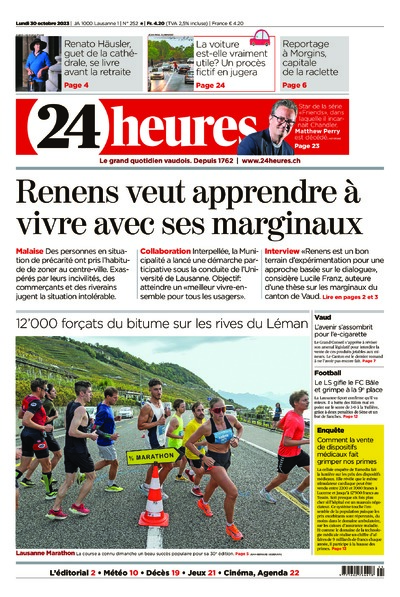 Dernière édition du journal 24 heures