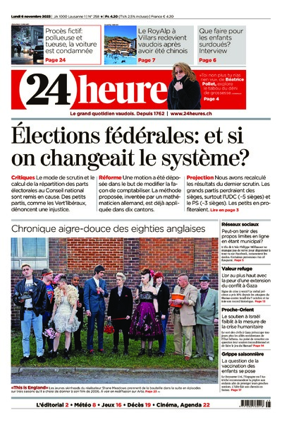 Dernière édition du journal 24 heures