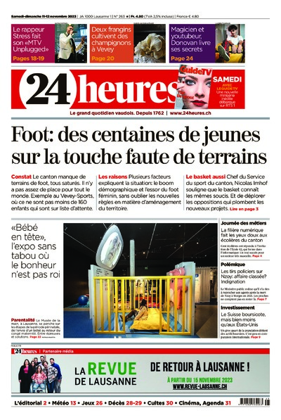 Dernière édition du journal 24 heures