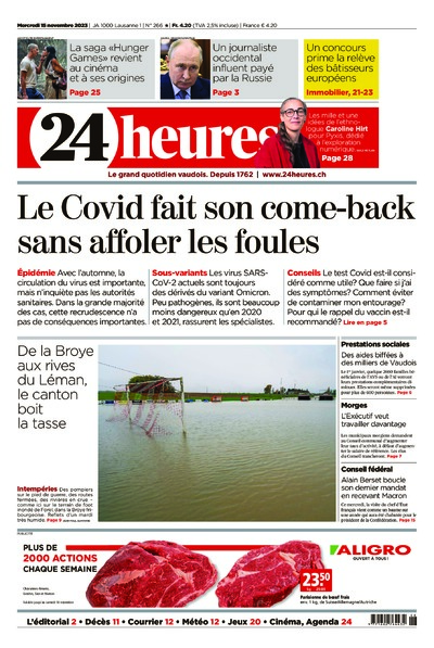 Dernière édition du journal 24 heures